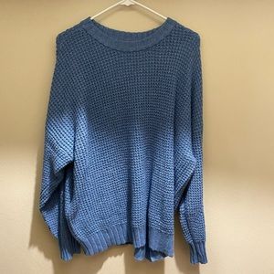American Eagle Blue Sweater Tunic Knit Long Sleeve Medium